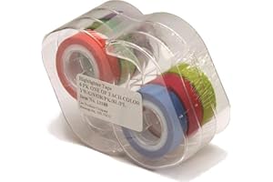 LEE PRODUCTS CO. Lee Removable Highlighter Tape 1 Roll of 6 Standard Colours 1/2" with Dispenser (13188)