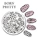 Born Pretty 5.5cm Round Nail Art Stamp Template Arabesque Flower Design Image Plate BP-108