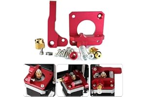 SNAGAROG 3D Drucker Extruder Kit Aluminiumlegierung Extruder Ersatz Metal 3D Drucker Extruder Zubehör für 1,75 mm 3D-Drucker MK8 Extruderrahmen