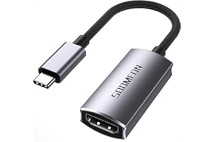 SOOMFON Adapter USB C na HDMI 4K przy 60 Hz typ C Thunderbolt 3/4 na HDMI, kompatybilny z iPadem, Macem, MacBook Pro/Air, Surface Pro, Notebookiem Lenovo, Samsung Galaxy i smartfonami
