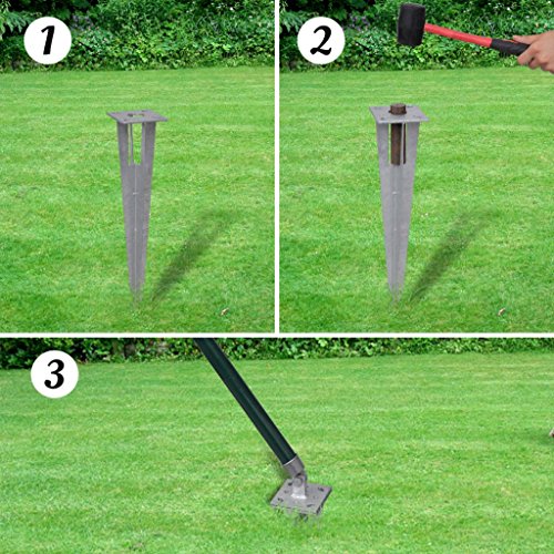 vidaXL Gitterzaun Zaun Zaunset Gartenzaun Zaunsatz Maschendraht Metallzaun 25 x 1m - 3