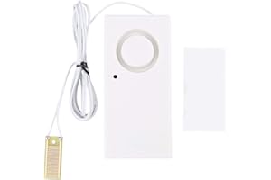 TEROR Alarma de Sensor de Agua, Detector de Sensor de desbordamiento de Agua Sistema de Alarma de Fuga de Agua de 120 dB