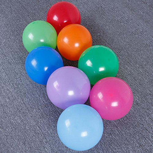 Lictin 100 Luftballon und 1 Ballonpumpe, Ballon und Luftpumpe, Ballonpumpe, Luftballon, Partyballon, Farbige Ballons, Bunte Ballons für Geburtstagsfeiern, Party, Hochzeitsfeiern - 6