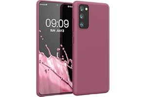 kwmobile Etui kompatybilne z Samsung Galaxy S20 FE – miękkie, cienkie, ochronne silikonowe etui z tworzywa TPU, ciemnoróżowe