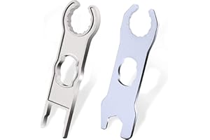 HDKAJL 2 Piezas Llave MC4, Herramienta de Desconexión de Conectores Solares, Llave Para Cables de Paneles Solares Llave Para Conjuntos de Cables y Conectores de Sistemas Fotovoltaicos (Plata)
