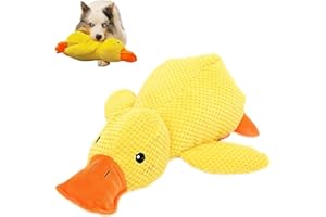 GEXINKEJI Canard en Peluche Jouet pour Chien Jouet Chien Indestructible pour Couineur Jaune Doux 25 * 22cm Anti Stress pour de pour Dog de Taille Petite Moyenne Grande