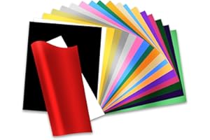 BOSADA Plotterfolie Textil 20 Stück Heat Transfer Vinyl 30.5x20cm Flexfolie für T-Shirt Kleidung, Logo, Hut, Stoff