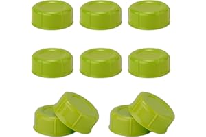 GOSKNOR 10stk Schmale Babyflaschenverschlüsse für Flaschen von Dr. Brown Medela, BPA-Frei Ersatz-Babyflaschenverschlüsse für Reisen Aufbewahrung mit Dichtung für Ameda Babyflaschenzubehör (Grün)