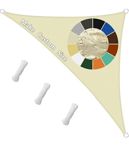 Amazon.de: Dehner Sonnensegel dreieckig, ca. 415 x 415 x 415 cm, Polyester,  dunkelgrau
