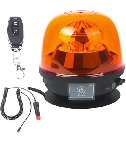 2 stuks led-knipperlichten, draadloos, magnetisch, oranje, zwaailicht, draadloos, 12 V, 24 V, voor noodgevallen in de verkeersveiligheid, oplaadbaar, waterdicht, E9 goedgekeurd