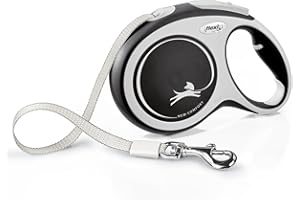 Flexi Comfort Smycz Automatyczna, Szary/Czarny, L/8m