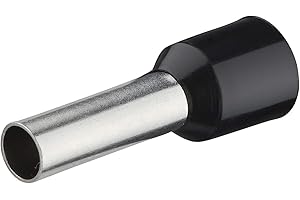 DEBFLEX Cosses electriques, Cosses à sertir, Embout pré isolé, Embouts de cablage pré isolé, Connecteur électrique, Embout de Câble, Embout Pre Isole en 6 mm Sachet De 10 Pieces, 711095