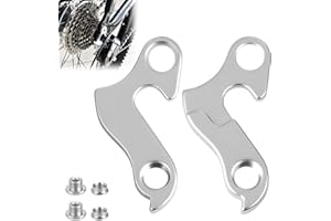 GEU 2Pcs Rear Derailleur Hanger Alloy Bike Derailleur Hook Rear Gear Mech Drop Out Adapter Bicycle Tail Hook Screw Fitting for Mountain Road Racing Bikes and Spare Parts