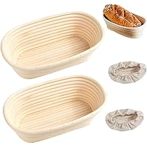 13-teiliges Gärkörbchen Set Aus Rattan - Komplettset Für Brotbacken Mit Zubehör