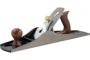 Faithfull No.6 Fore Plane – Precision Machined Cast Iron Wood Planer Hand Tool for Hard & Soft Wood, Stock Removal, Edge Truing & Board Levelling