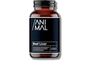 ‎EVERSTACK Animal Based Rinderleber [240 Kapseln] - Natürliches Eisen, Vitamin A, B12, Kupfer - Grass Fed Beef Liver - Weidequalität aus Neuseeland - Optimale Nährstoffaufnahme - Halal zertifizierte Rohstoffe