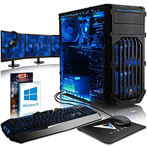 VIBOX Killstreak GLR760-426 Gaming PC Ordenador de sobremesa con Cup n de Juego Win 10 3X Triple 22 HD Monitor 4 0GHz Threadripper 8-Core GeForce GTX 1060 32GB DDR4 RAM 1TB HDD-SSD VIBOX Killstreak GLR760-426 Gaming PC Ordenador de sobremesa con Cup n de Juego Win 10 3X Triple 22 HD Monitor 4 0GHz Threadripper 8-Core GeForce GTX 1060 32GB DDR4 RAM 1TB HDD-SSD