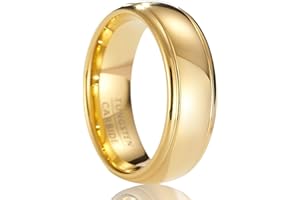 SOXEMAN Fedi nuziali da uomo e da donna in carburo di tungsteno, con una larghezza di 8 mm, adatte per matrimoni, fidanzamenti, anniversari e regali.