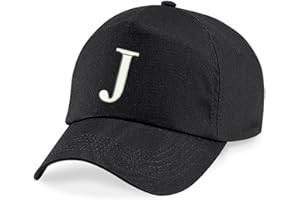 4sold New Children School Caps Kids Hat Sport Alphabet A-Z Boy Girl Adjustable Baseball Cap Black