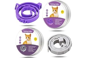 HOTANJI 2 Pack Pet Calm Collar Cat Calming Collar Cat & Dog Soothe Collar Adjustable Cat Collar Natural Calm Treatment,15 Inches for Most Cat (38cm)