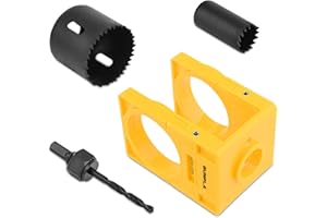 Gunpla Door Lock Installation Kit, Wood Doors 35-45mm Adjustable Deadbolts Lockset Installing Fitting Tool Set