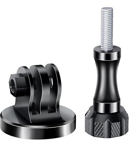 Omnikryp Stativ-Adapter Mit 1/4 Zoll Gewinde – 180° Verstellbar, Für GoPro & Action-Kameras, Leichtes Zubehör In Schwarz Omnikryp Stativ-Adapter Mit 1/4 Zoll Gewinde – 180° Verstellbar, Für GoPro & Action-Kameras, Leichtes Zubehör In Schwarz