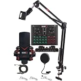 Midex GMX-1 Record Set Condenser Mikrofon Ses Kartı Canlı Yayın Paketi (Telefon ve PC)