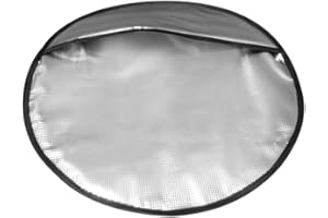 MiOYOOW Osłona przeciwsłoneczna samochodu, osłona przeciwsłoneczna na kierownicę, izolacja cieplna, osłona przedniej szyby do SUV-a, ciężarówki, furgonetki