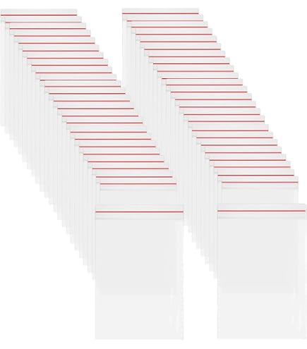 100 NUOVI 25x25 Mm Blu Piccoli Sacchetti Di Plastica Trasparente - Foto 7