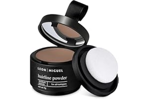 Leon Miguel® Hairr Line Powder – korektor/puder bazowy | zagęszczanie i uzupełnienie włosów dzięki makijażowi Shadow Make-Up | wodoodporny 4g ?redni blond