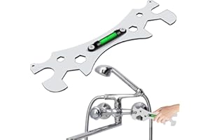 Jadyon Clé Robinet, Clé Multifonctionnelle, Clés de Nivellement à Angle Incurvé, Clé de Réparation de Bain Portable Universelle Pour Robinet De Douche pour vis à Hexagonale 8-30 mm.