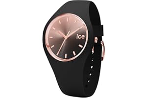 Ice-Watch - ICE sunset Black - Damski czarny zegarek z silikonowym paskiem - 015748 (Medium)