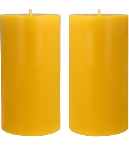 Handgemaakte Bijenwaskaarsen - 100% Pure Was, Verschillende Maten Decoratieve Designs