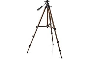 TronicXL Trépied Universel pour Appareil Photo 130 cm + Housse de Niveau Compact réglable Voyage Compatible avec Nikon Canon EOS Sony Panasonic DSLR SLR Reflex Olympus Fuji Samsung Sac de Transport