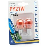 Photon Ampul Py21W 12V Amber Şaşi Tirnak 2'Li Blister Minyat&uuml;r PHT PH5717 B2