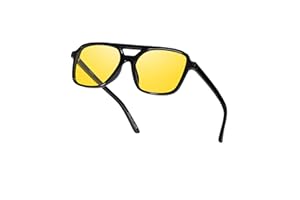 TJUTR Lunette Conduite de Nuit Avec Lentilles Jaunes Polarisées Anti-Éblouissement Pour Hommes et Femmes, Protection UV400