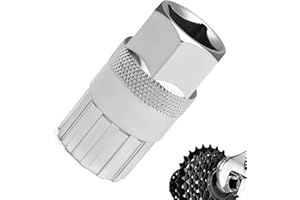ZWWOGE Outil de Réparation et Retrait de Roue Libre pour Vélos,Cassette Demonte Douille, Acier Carbone Durable,Compatible Shimano, Sunrace, Sram, Dnp pour Cassette de 6,7,8,9,10,11 Vitesses,20×44.8mm