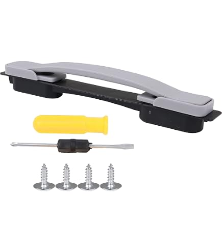 Sourcingmap Maniglia Per Valigia Di Ricambio – 203 Mm, 2 Pezzi, In Plastica E Gomma Morbida, Colore Nero
