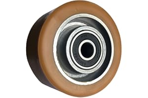 WIKO Ruote per Carrelli a Pianale - Rullo in Poliuretano per Carrelli a Piattaforma 80 mm fino a 200 kg con Cuscinetti a Sfera