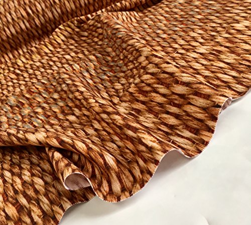 Sisal braun Digital Vorhang Möbelstoff – 160 cm breit (Meterware) - 3