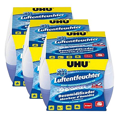 3x UHU 47130 Luftentfeuchter Original 450 g
