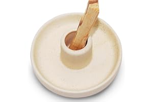 ‎BEYLAB BEYLAB Palo Santo Halter, Räucherstäbchenhalter für Palo Santo Sticks Brenner räucherholz, Meditations Yoga Holz Brenner Schüssel Ständer mit Aschenfänger Modern Minimalistisch - Beige