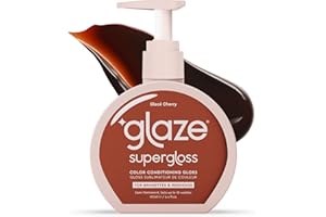 Glaze Supergloss Color Conditioning Gloss – Hydrating Semi-Permanent Color Hair Gloss & Shine Boost – Color Depositing Mask - Vegan, Cruelty-Free – 190ml - Glace Cherry - Vibrant Red