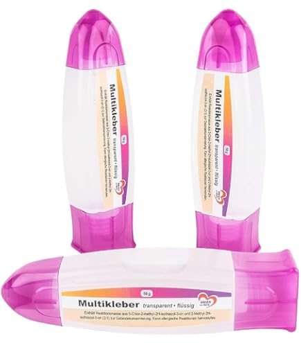 Fixo Flüssigkleber Für Schule & Basteln – Transparent, Waschbar, Mit 2-in-1 Applikator (35 G)