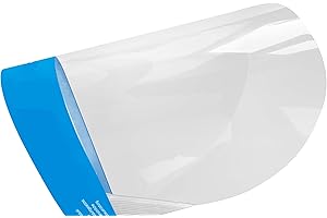 CRAZE Wizjer na twarz Face Shield wizjer z tworzywa sztucznego, elastyczna maska zapobiegająca odpryskom z powłoką zapobiegającą parowaniu, wyściełana 28308