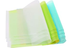 ZOUNIN 12 Stück Kühlschrankmatten, Eva-Material Matte Kühlschrankauskleidungen, Antibakterielle rutschfeste entziehen Feuchtigkeit und Gerüch Kühlschrank, zuschneidbar Kühlschrank Matten (45 * 29cm)