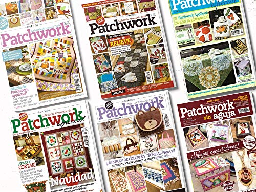 Pack Oferta 6 revistas de Patchwork + 1 tela 50 x 50 cm de regalo 