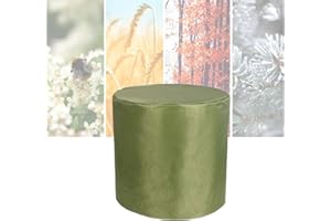 ATYUJKB Housse Salon de Jardin Exterieur Impermeable 140x90cm, 420D Housse de Table Ronde, Housse de Protection Table, Robuste Oxford Tissu pour Ronde Table Chaise Meubles