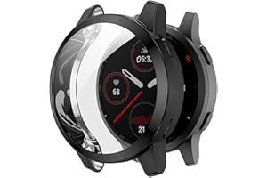 Miimall - Carcasa para Garmin Venu 2s (incluye protector de pantalla de PC, protección completa), color negro