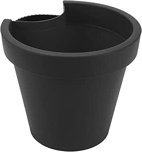 Pflanzentrolley Anthrazit 30cm - Rollbarer Blumentopf-Untersetzer Mit 4 Rollen